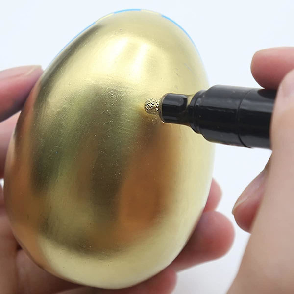 3-pack flytande krommarkör spegel flytande kromfärgpenna set metalliska markeringspennor DIY konst hantverk höjdpunkt penna guld Gold