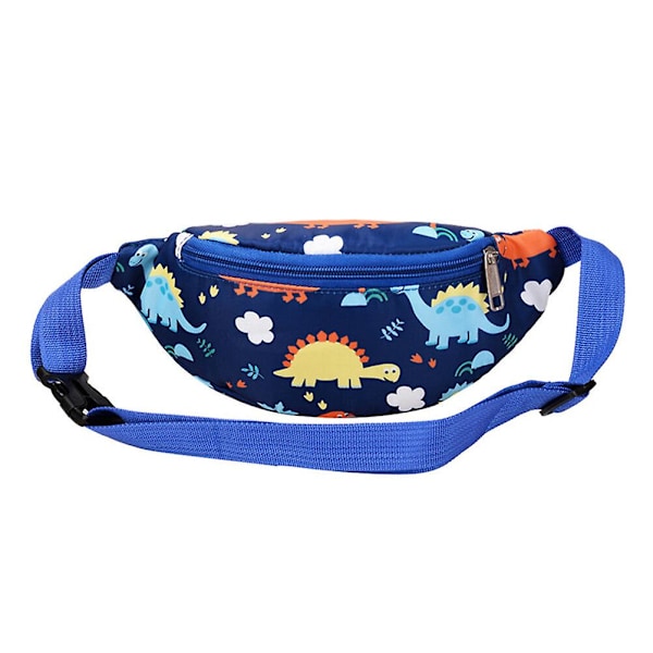 Löparbälte för kvinnor, justerbart bälte, trendigt midjepack, tecknad midjeväska, småbarnshöftväska Blue 26X9X5CM
