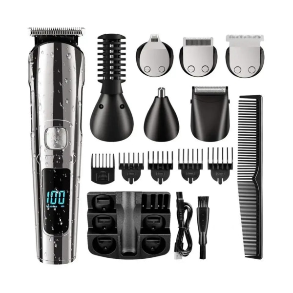 Multi groomer All-in-One Trimmer-serie, Herrepleiesett, for skjegg, ansikt, nese og øre hårklipper og hårklipper