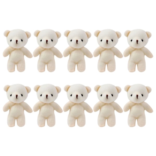 10pcs Mini Bear Doll Cartoon Bear Keychain Mini Bear Decor Tiny Bear Toy Hanging Tiny Bears Lovely Tiny Bears Bear Pendant Toy