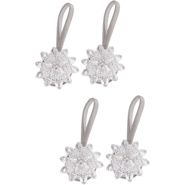 Magneettiset Verhoklipsit, 4 kpl Magneettisia Dekoratiivisia Verhokiinnikkeitä, Kukallinen Verhokiinnike, Eurooppalainen ja Amerikkalainen