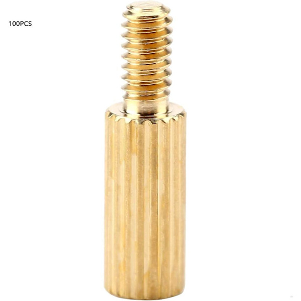 Han Hun Spacer 100 Stykker M2 Messing Enkelt Hoved Han Hun Spacer Kamera Pcb Gevind Søjle Bolte (m2*8+3)