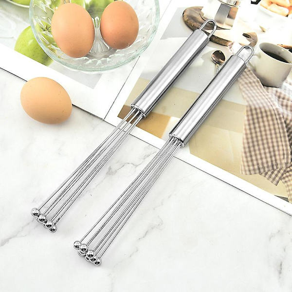Æggepisker Æggepiske Bold Mixer Håndmixer Madlavning Rustfrit Stål (2 stk)