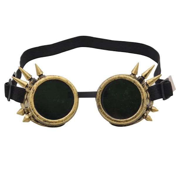 Kopparfärgade Ramar Steampunk Viktoriansk Stil Skyddsglasögon med Kompassdesign, Steampunk Svetsning Goth Cosplay, Två stycken