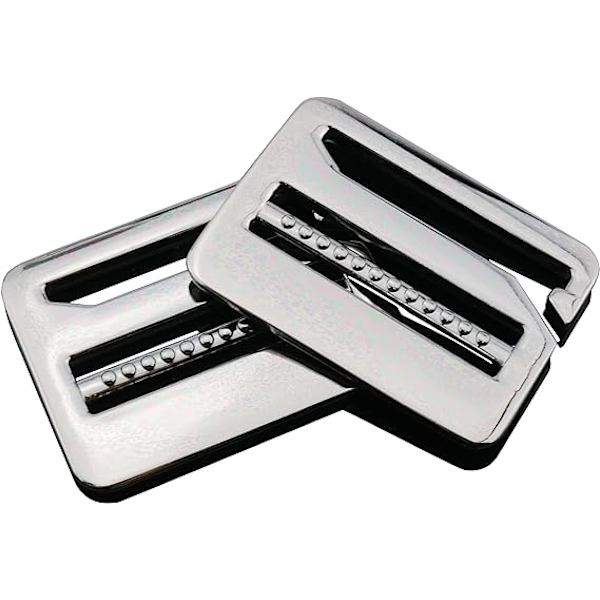Stege Spänne 2 st Pistolfärg Stark Metall Tri-Glide Spännen Glidspännen Vävband Släppspänne Justerbar Ryggsäck