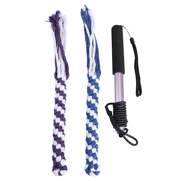Interaktiva Hundleksaker Utdragbar Flirt Pole Rolig Jakt Svansretare och Träningsredskap för Husdjur (svart 26*3*3cm