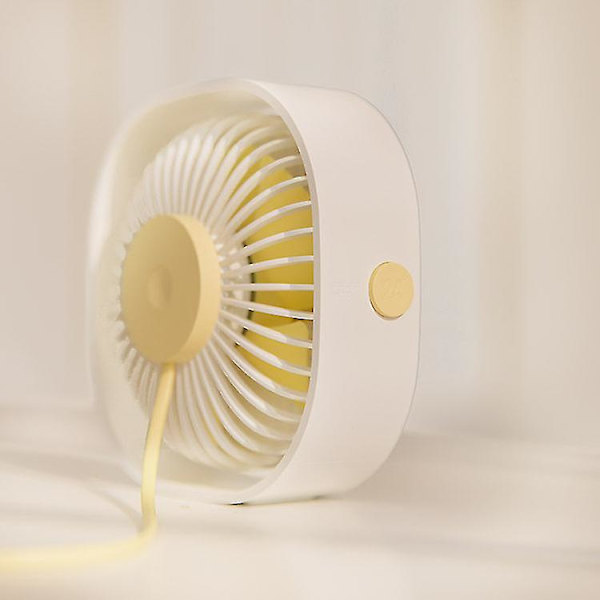 Bordvifte, USB-bordvifte, lydløs USB-vifte, 3 hastigheter Bord Skrivebord Bord Kjølevifte med USB-drevet HVIT WHITE