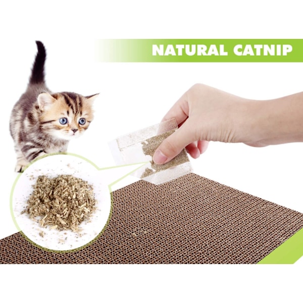 Kattklösbräda Klosharpare, Vågig Pappersklo-Slipning Anti-Rep Sofa, Katt Skyddande Tillbehör, Katt Skrivplatta, Sovande Katt Leksak (Gr