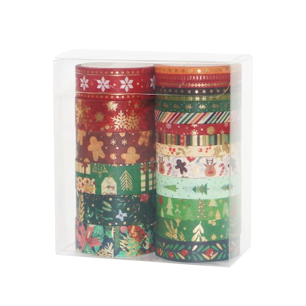 42 rullaa joululahjapaketointiteippejä joulujuhlakoriste Washi-teipit 42 rullaa 0,01 x 1,5 x 5 42 Rolls 0.01X1.5X500CM