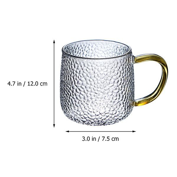 Japanilainen Lasinen Teekuppi Lämpöä Kestävä Läpinäkyvä Teekuppi Pieni Teekulho Läpinäkyvä 12X7.5X7.5C Transparent 12X7.5X7.5CM
