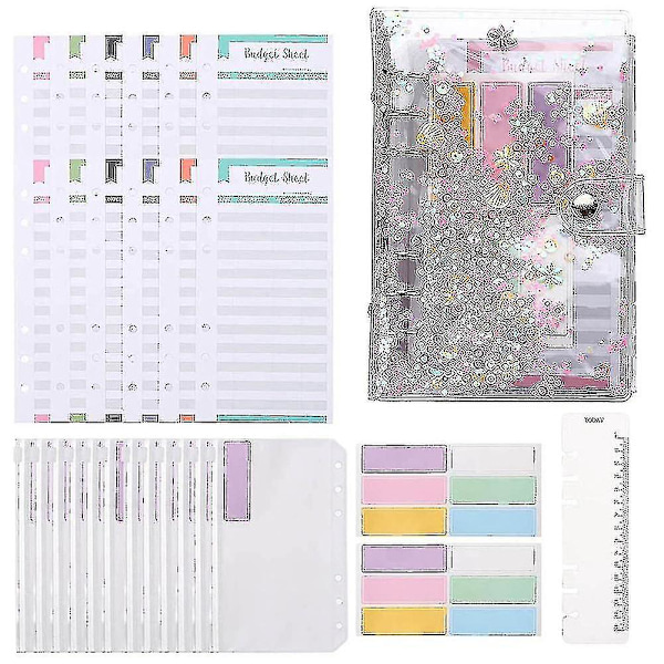 28 Stykker A6 Binder Budget Kuverter Penge Kuverter, Pvc