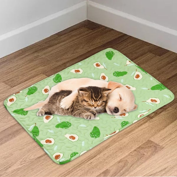 Hundebedmåtte Vaskbar Skridsikker Sommerprint Hvalpemadrasmåtte-40*30cm