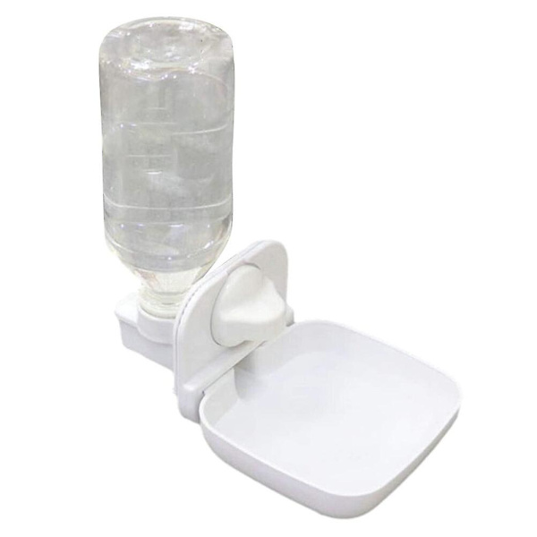 Autoseal-vesipullo Jänisvesidispenseri Kanin juomakuppi Papukaijan vesipullo Ankkan vesiastia White 21x13cm