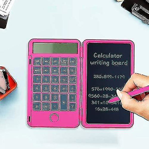 Peruslaskinmuistio 6,5 tuuman LCD-kirjoituslevyllä, Ladattava, Lukituspainikkeella varustettu E-kynä, 12 numeron näyttö, myös mustetta vapaa piirustus/muistio/suunnittelu