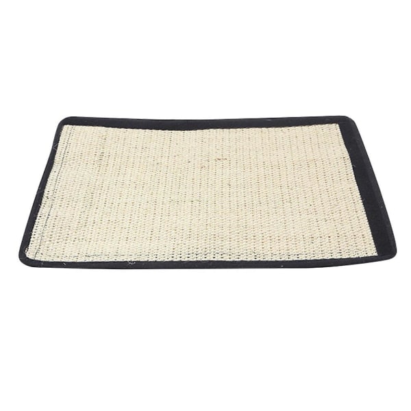 Kattebræt Katteskrabematte Bærbar Katteskrabepude Legetøj Sisal Hør Holdbar Møbler Sofa Bord Beskytter Black L