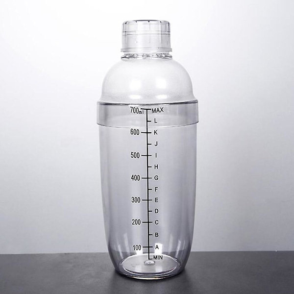 Tekanna Glas Frysbeständig Skakflaska Bartender Shaker Snögram Mugg Tenn Shaker Bartender Skakkopp Transparent Färg 22x5.5cm Transparent Color 22x5.5cm
