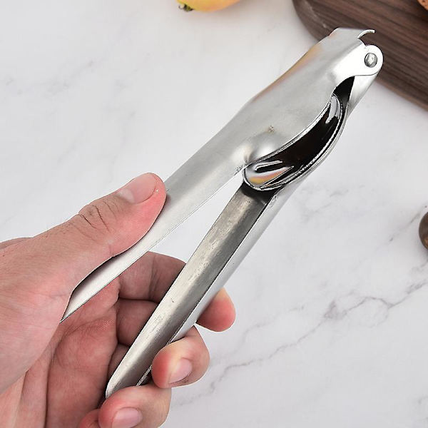 Kastanjeklämma i rostfritt stål Nötknäppare Nötskalare Nötkapsylöppnare Gadget Silver