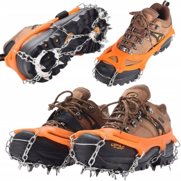 For ice and snow non-slip shoe covers ice chain outdoor hiking ice claw 10 teeth ice grip