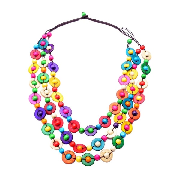 Boho Choker Kvinne Multi-lags Halskjeder Kvinner Kvinne Halskje Vintage Halskjeder Assortert Farge Assorted Color