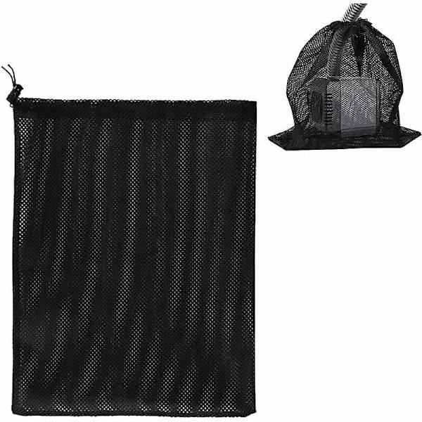 RYI_Pumpepose, Pumpefilter Netpose, Dammepumpe Filterpose, Pumpe Netpose, Hjem Vandpumpe Filter Tilbehør (41×31cm, Sort)-6-