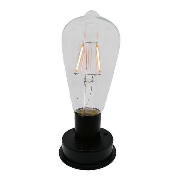 1 stk. Solar LED Wolframtråd Pære Lampe 2800K Automatiske Lyssensorer Hegn Natlys til Have 8.5cm