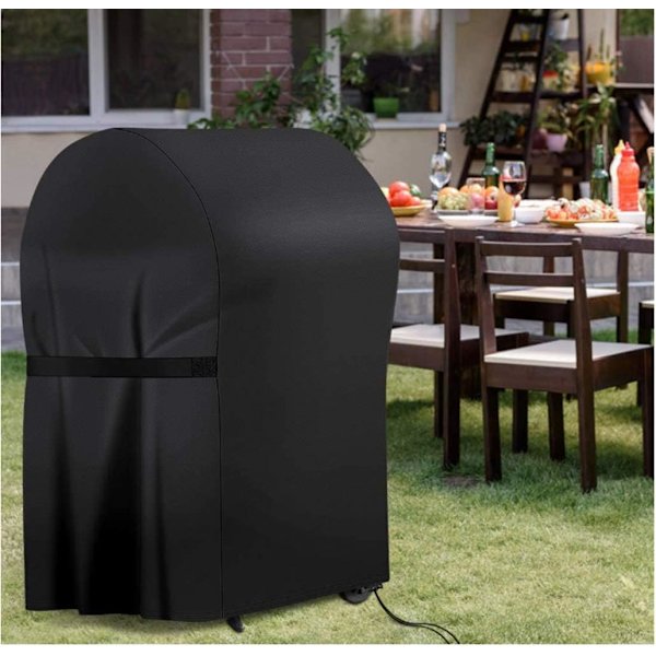 Grillskydd, Grillskydd, Tjockt 210D Oxford BBQ-skyddsplastskydd Passar för Weber, Brinkmann, Char Broil etc, UV, Vatten- och Tårtåligt