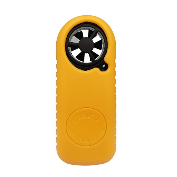 Digitalt anemometer, håndholdt LCD vindmåler og temperaturmåler med bakgrunnsbelysning for seiling, surfing, gliding, vifteproduksjon (1 stk, oransje)