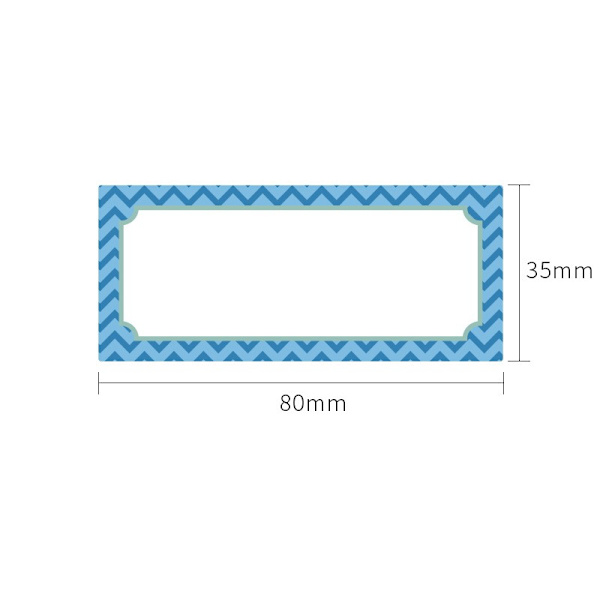 32 stk Magnetiske Tørrmarkør-Etiketter Magnetiske Navneskilt Navnemagneter 3 x 1,2 tommer 8 farger Navneskilt Klistremerker og Etiketter