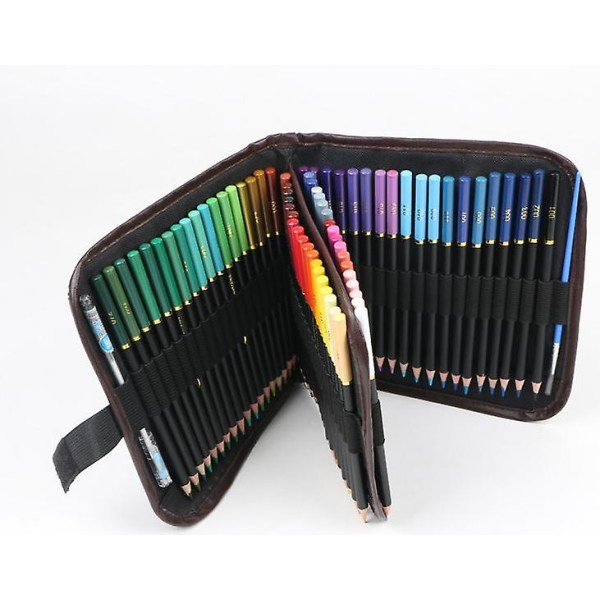Professionell färgpennor Set med 72 färgpennor med case, luminanskarta pennor efter siffror med premium mjuk kärna för vuxna artister