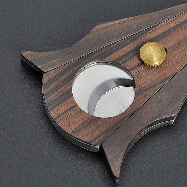 Cigar Cutter i Rustfrit Stål Cigar Cutter Cigar Saks Træsektor Skarp Klinge Cigar Tilbehør