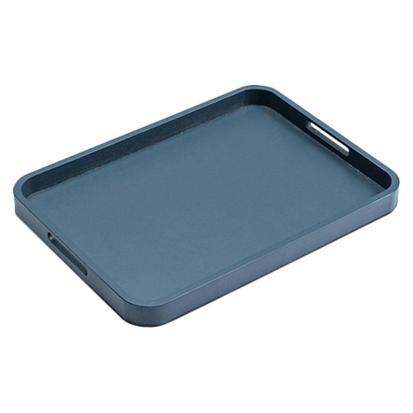 1pc Nordic Style Food Tray Home Tea Set Tray Food Service Plate Food PlateBlue40X29CM