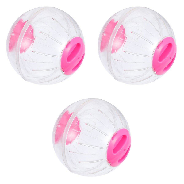 3 stk Hamsterløpehjul Liten Kjæledyr Plast Treningskule Morsom Leketøy 3stk 15X15X15CM 3pcs 15X15X15CM