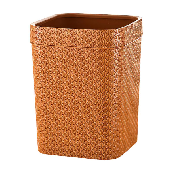 Kontor søppelbøtte Skrivebord søppelbøtte Rom søppelbøtte Liten mini søppelbøtte Plast søppelbøtte Oransje30 Orange 30X23CM