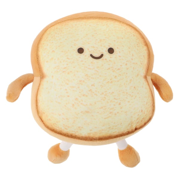 Shape Toys Pludspude Kawaii Sushi Pludset Toast Skåret Brød Fyldt Pude Toast Skåret Brød Pude 22X22X6cm 22X22X6cm