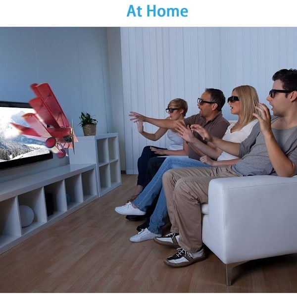 4 st 3D Glasögon Unisex Passiva Polariserande 3D Glasögon för LG, Son DXGHC_ryy