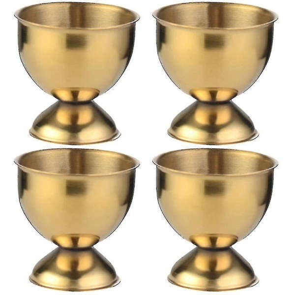 Egg Holder Egg Cups, 4 Pieces, Gold