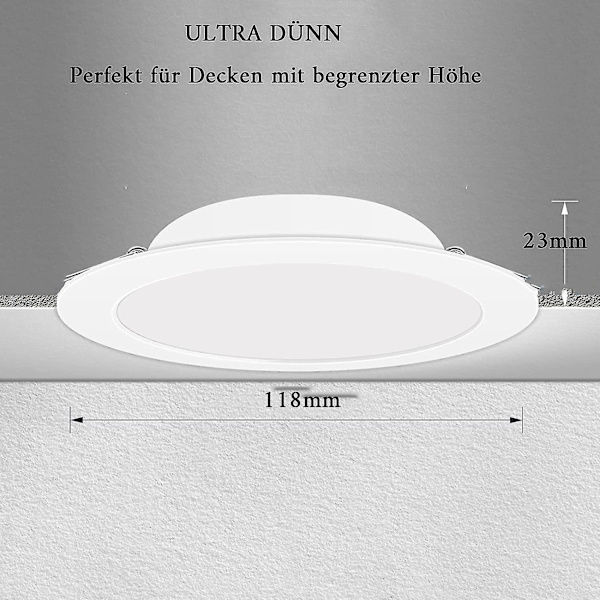 Downlights LED Innfelt Taklampe For Stue Kjøkken