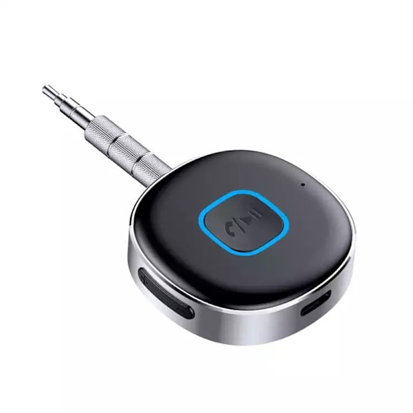 Bluetooth Aux -vastaanotin autoon, Kannettava Aux Bluetooth -sovitin autoon, Bluetooth 5.0 Langaton äänivastaanotin auton stereoon/kotistereoon