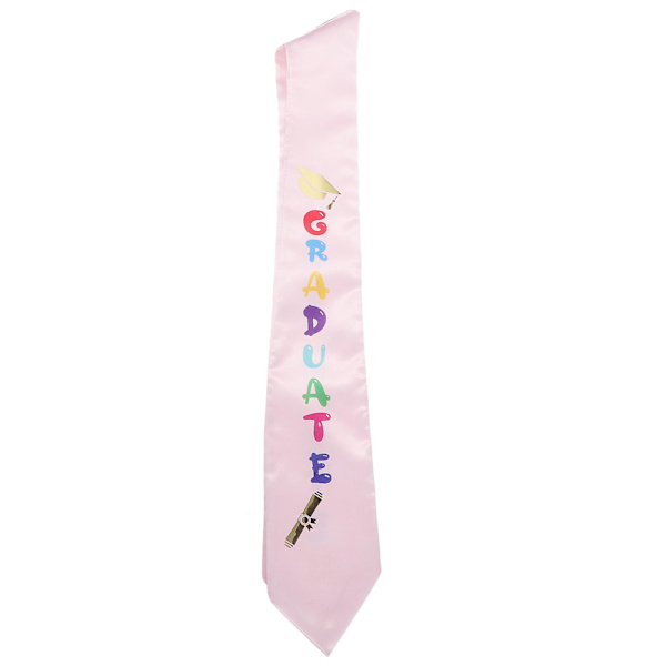 Høytidelig Graduerings-Sjal for Småbarn, Dekorativt Sjal for Barnehage-Graduering, Rosa 130x9.5cm Pink 130x9.5cm