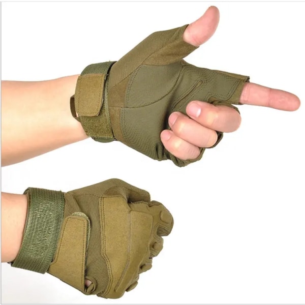 Gjorda taktiska handskar för män Combat Hard Knuckle för Military Police 1 pargröna