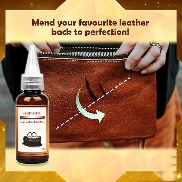Läderlim Läderreparation Textilfållning Sömnad Extra Stark 30ml (2st)