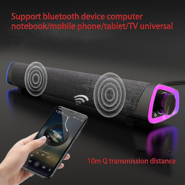 5.0 Høyttaler 3D Surround Soundbar Kablede Datamaskin Høyttalere