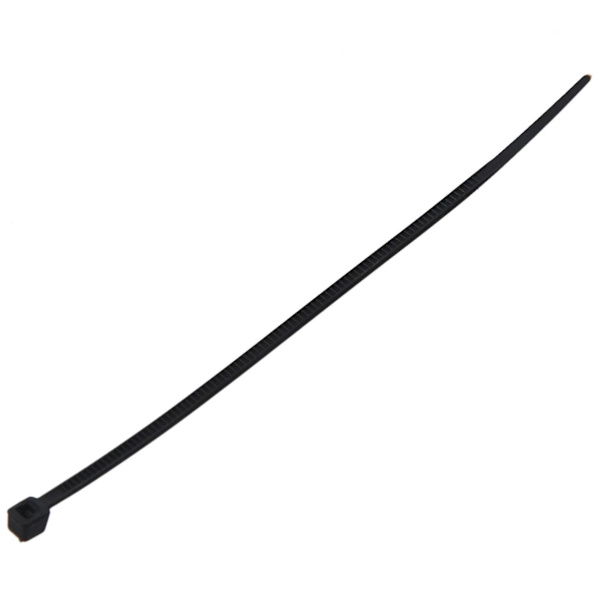 2000 stk Nylon Kabelbinder Emballasje Elektrisk Kabelbinder Svart 10cm Lang