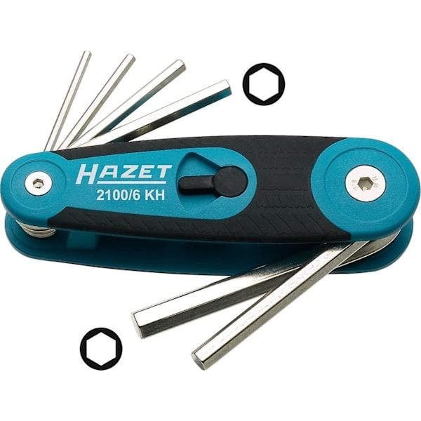 Offset L-avaimet, 2100/6kh, sisäinen kuusiokoloprofiili, 6 työkalua, moniväriset