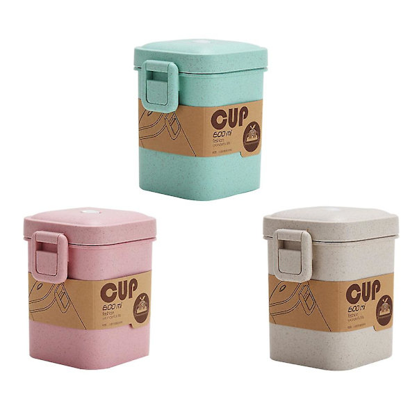 3 stk Mini Plastbeholdere Mikrobølgeovnvennlig Suppebolle Mikrobølgeovn Bolle Lopp Beholdere Lopp Frokostkopper Mikrobølgeovn Assortert Farge 12,5x10,5cm Assorted Color 12.5x10.5cm