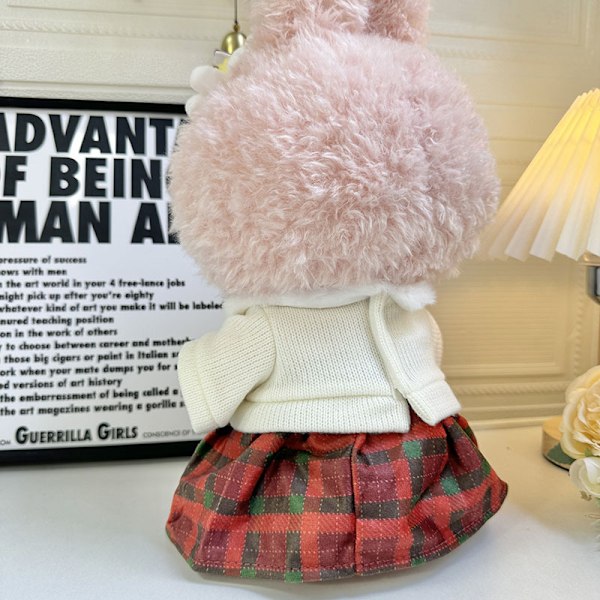 /RYI/Kun Tøj 38cm Labubu Dukketøj til MOKOKO Sweetheart Jule Snefnug Nederdel 1