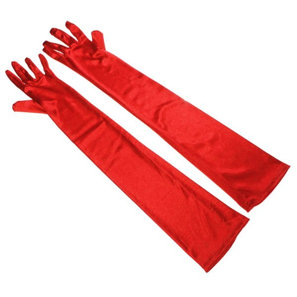 Brudhandskar Bröllopshandskar Balhandskar Tillbehör Röda Bröllop Brudhandskar