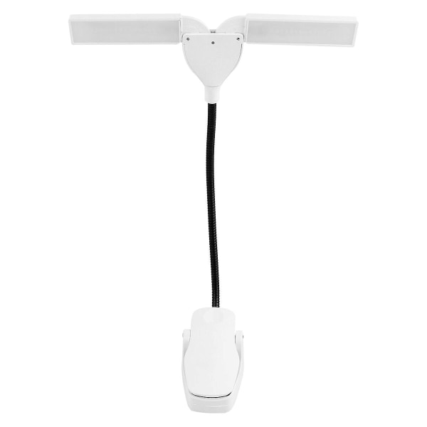 1 stk LED-lampe Justerbar Pianolampe Notenstativ Lampe Berøringslampe Hvit 53,5X5,5X5,5CM White 53.5X5.5X5.5CM