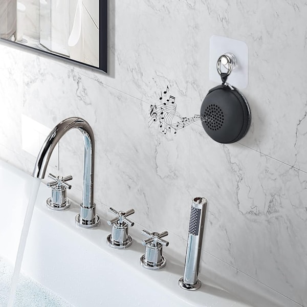 Reseväska för högtalare, bärbar Bluetooth-högtalare, med anpassad basradiator, enkel design, IP67 vattentät, perfekt mini-högtalare