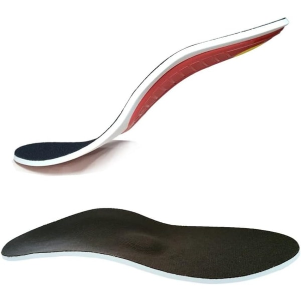 Skoinsatser 2 par ortotiska högvalvsstödssulor för skor Gel Pad 3D valvstöd Platta fötter för kvinnor män Ortopedisk fotsmärta
